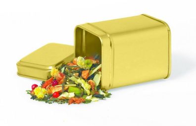 Gold Star Dose eckig, 25g mattgolden