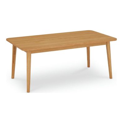 Couchtisch Gorbin 125x70 cm Eiche Natur - Modern mit Massivholzbeinen