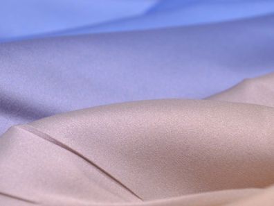 Seide mit Stretch, glänzend, dünn, Farbverlauf beige, lila - 135cm breit - Stoff