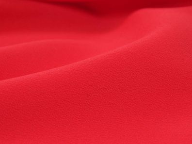 Seidenstoff in uni rot, elastisch, dünn, leicht, Blusen, Kleider - 130cm breit