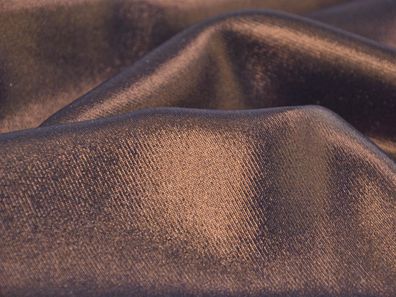 Abendmode Microfaser Glitzer Bronze Tessuto Alta Moda - 140cm breit - Stoff beschi