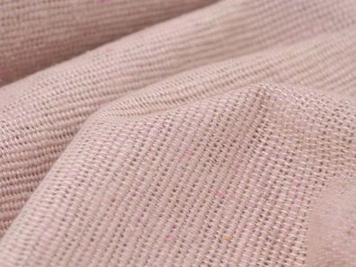 Seidenstoff aus reiner Seide in rosa, creme-weiß meliert, Wildseide - 130cm breit