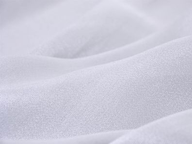 Abendmode Silber Chiffon Seide und Viskose - 130cm breit - Stoff glatt UNI