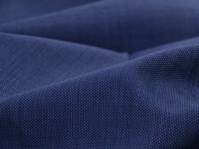 Abendmode Wollstoff in blau meliert mit Stretch - 150cm breit - Stoff glatt melange