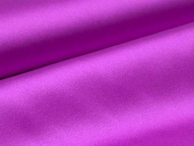Abendmode Satin Stretch Stoff uni in lila - 140cm breit - Stoff glatt UNI