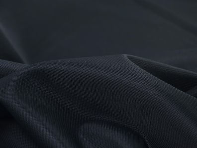 Abendmode Futterstoff, Wirkfutter, uni schwarz - 140cm breit - Stoff halb transpar