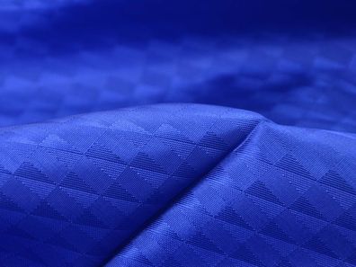 Abendmode, Futterstoff, Taft Stoff, geometrisch, Dreiecke, blau - 140cm breit