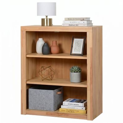 mittelgroßes Standregal 90x42x120 Aktenregal Kernbuche teilmassiv #2689