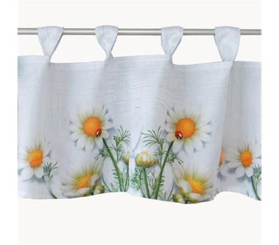 30/120 Bistrogardine Druckmotiv ''Kamillenblüten'' weiß