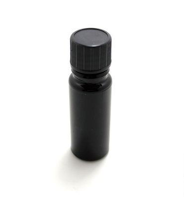 Glasflasche schwarz