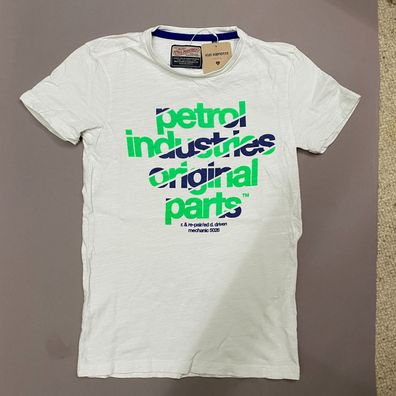 Petrol Industries Jungen T-Shirt Weiß Gr. 140 | Kleine Makel