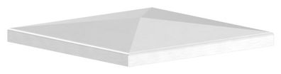 Pfostenkappe Edelstahl für Vierkantrohr: 140x140 mm geschliffen V2A