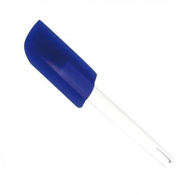 Teigschaber aus Silikon 18 cm - Hitzebeständig bis zu 280°C, Blau-Weiß