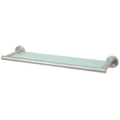 Neapel Wandablage aus Edelstahl & Glas - Wandregal für Bad & Gäste WC