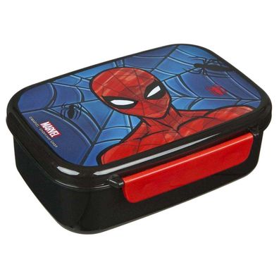 Spiderman Lunchbox Mehrfarbig Brotdose 18 x 14 x 6 cm Snackbox für Schule unterwegs