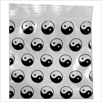 Schnellverschlußbeutel YingYang - (100 Stück) - 50x50mm 50µ