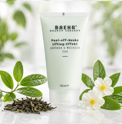 BAEHR BEAUTY Concept Peel-off-Maske Lifting-Effekt Grüner & Weißer Tee 150 ml