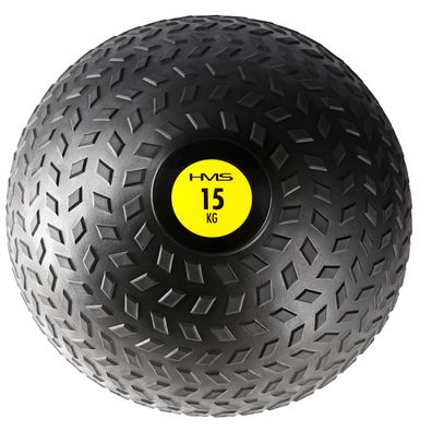 HMS PST15 Slam Ball Übungsball 15 kg schwarz gelb