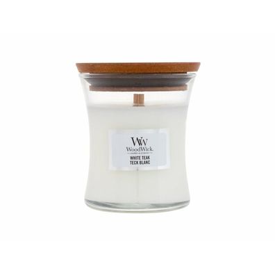 WoodWick White Teak-Duftkerze 85 g