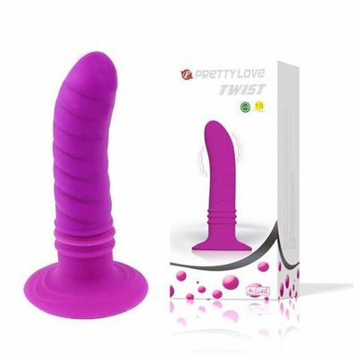 Twist Anal Plug, Lila, 10 fun. vibrieren