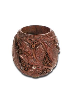 Kopf Rosenholz rund geschnitzt - Ø 31mm