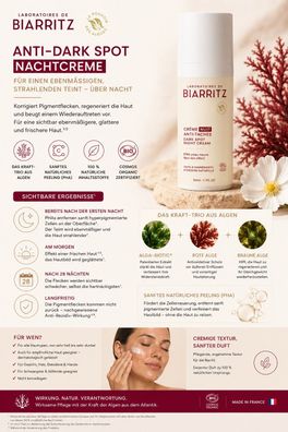 Laboratoires de Biarritz Anti-Pigmentflecken Nachtpflege Bio 50 ml