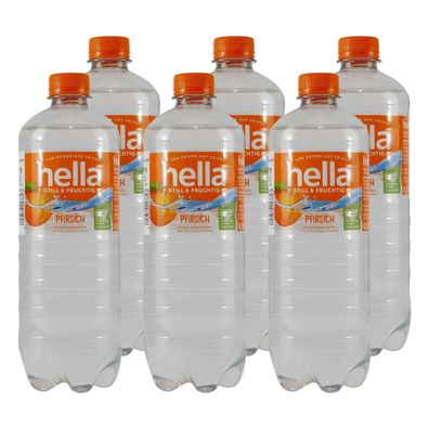 hella Pfirsich Erfrischungsgetränk (6 x 0,75L) EINWEG