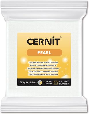 CERNIT CE0860250085C - Block Modelliermasse (Polymer) PEARL, ofenhärtend, sofort gebr