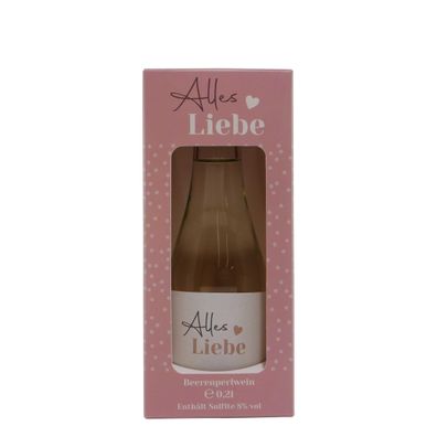 Geschenkverpackung Perlwein "Alles Liebe"