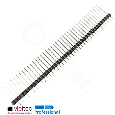 18mm Lange Stiftleiste Vergoldet Male 40-Pin Header RM 2,54 A=18 B=12,5 C=3mm