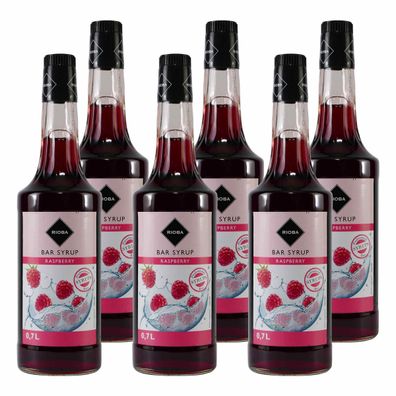 Rioba Rapsberry (Himbeer) Syrup (6 x 0,7L)
