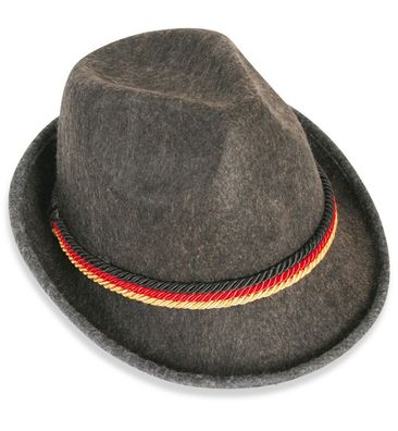 FRIES Fan Hut Tiroler - Hut - Style Schwarz-Rot-Gold Deutschland Unisex