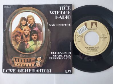 Love Generation - Hör Wieder Radio 7'' Vinyl Germany/ Eurovision 1975