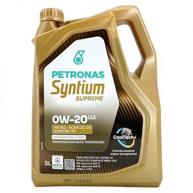 Petronas Syntium Supreme 0W-20 LLE 5 Liter