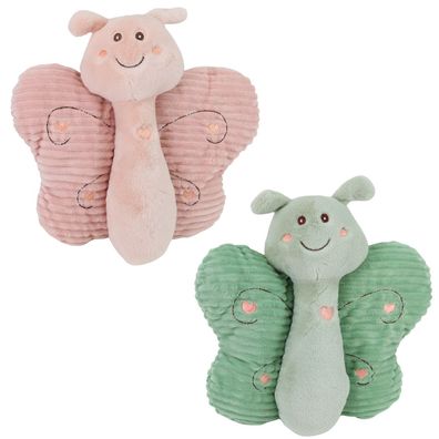 Plüschtier Schmetterling 33 cm Kuscheltier Stofftier Kinder Spielzeug Pastell