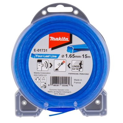 Makita Mähfaden Four-Leaf Ersatzfaden 1,65mm 15m E-01731