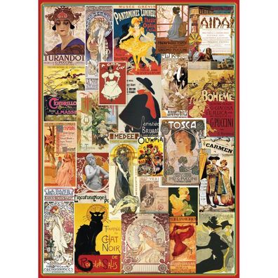 Eurographics Puzzle Vintage Plakate von Oper und Theater 1000 Teile
