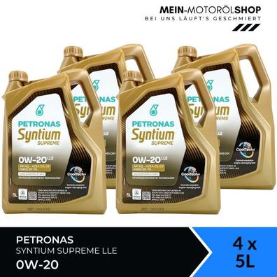 Petronas Syntium Supreme 0W-20 LLE 4x5 Liter