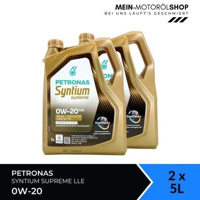 Petronas Syntium Supreme 0W-20 LLE 2x5 Liter