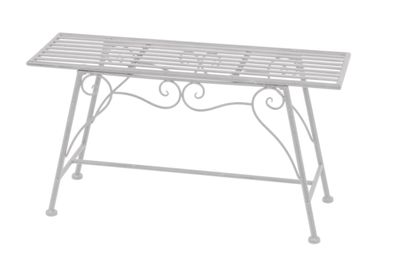 Blumenbank RITA Stahl Antik-weiß 45x83x27 Pflanzenständer Pflanzenregal