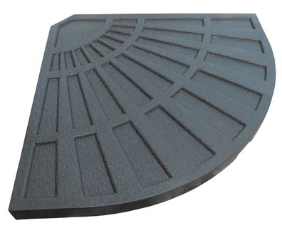 Schirmständerplatte MELA Kunststoff Schwarz 3,8x66x47 Einlegeplatte