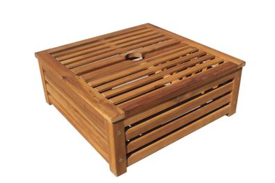 Schirmständer-Verkleidung STEFAN Akazie Natur 23x58x58 Sonnenschirmschutz