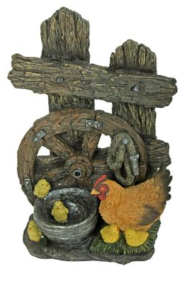 Brunnen MARKUS Kunststoff Braungrau 60,5x21x40 Gartendeko Teichdeko
