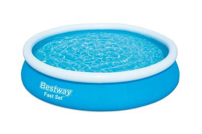 Pool LUKE rund Kunststoff Blau 76x366x366 Aufstellpool Gartenpool