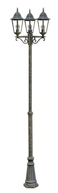 Kandelaber ANNA Aluminium Bronze 220x58x58 Außenwegeleuchte Hof Garten Laterne