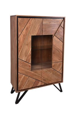 Highboard EBBA Akazie Akazienbraun 150x40x96 Kommode Wohnzimmer Sideboard Flur