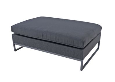 Polsterhocker HELGA Kunststoff Grau 49x140x89 Hocker Sitzhocker