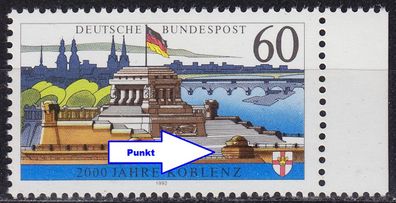 Germany BUND [1992] MiNr 1583 y F10 ( * */mnh ) [01] Plattenfehler