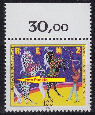 Germany BUND [1992] MiNr 1600 F03 ( * */mnh ) Plattenfehler