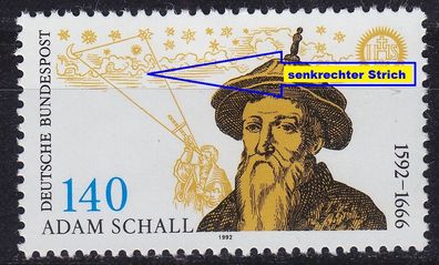Germany BUND [1992] MiNr 1607 F33 ( * */mnh ) Plattenfehler